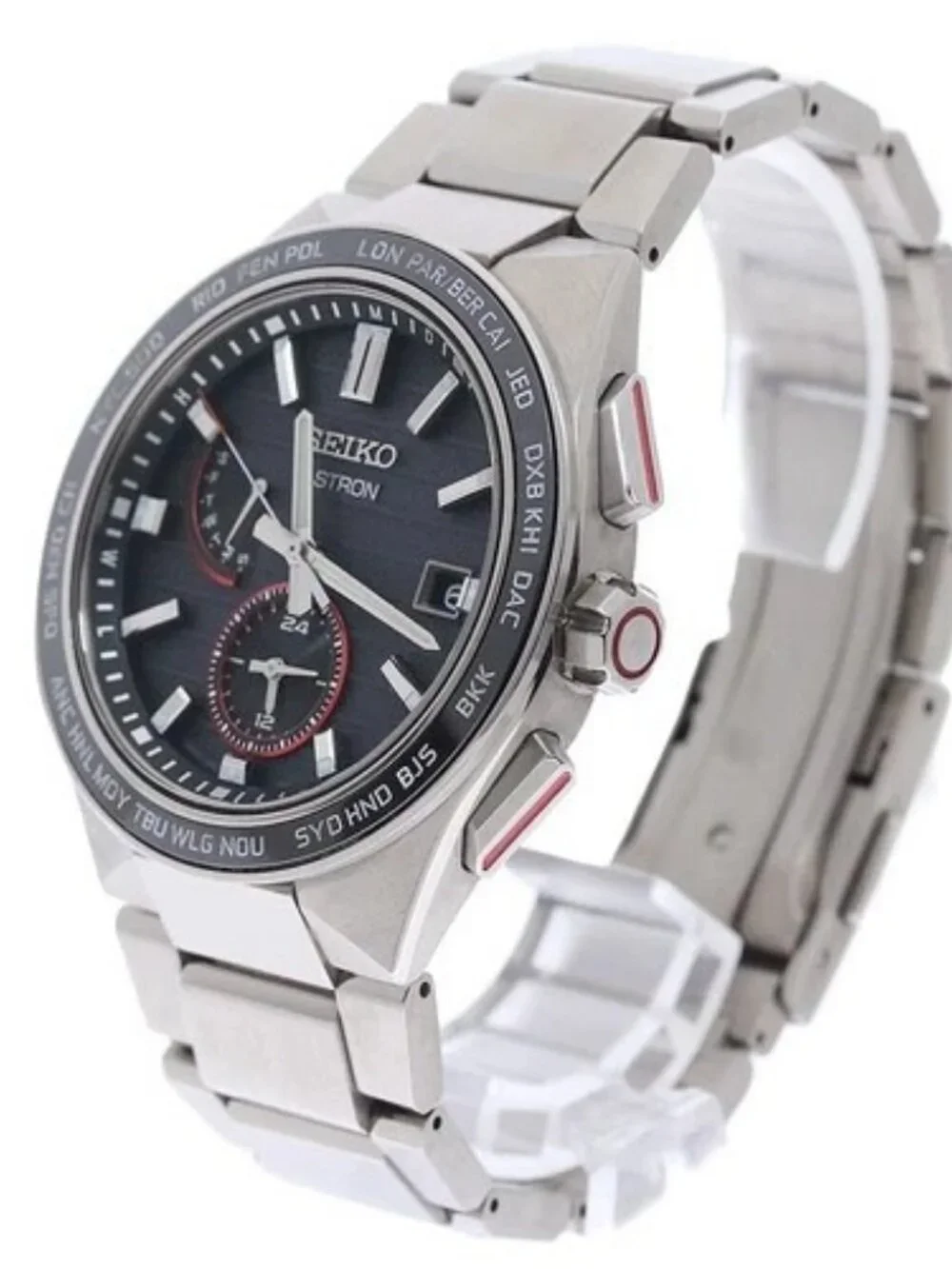 SEIKO Astron SBXY075/8B63-0BK0 JAL 70th Limited Solar Powered Radio Men's_961292